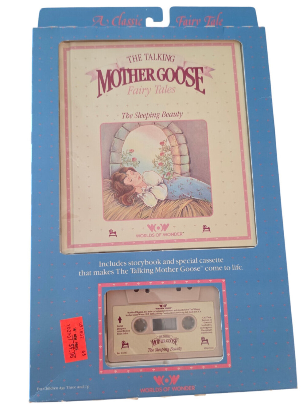 The Talking Mother Goose Worlds Of Wonder WOW Book Cassette Tape Sleeping Beauty